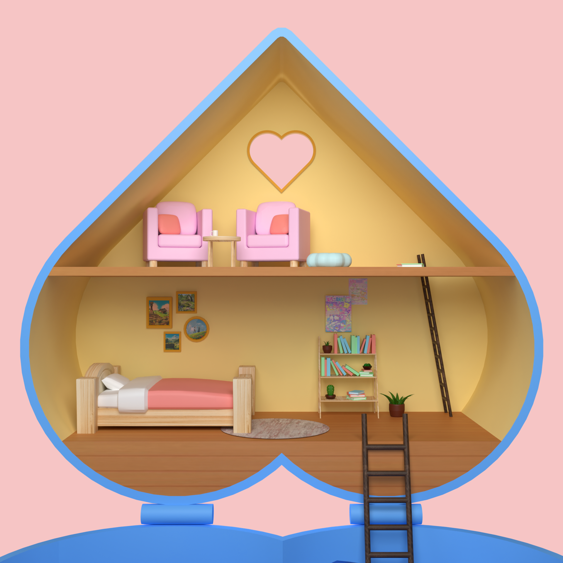 Closed-up Front Angle of the Polly Pocket