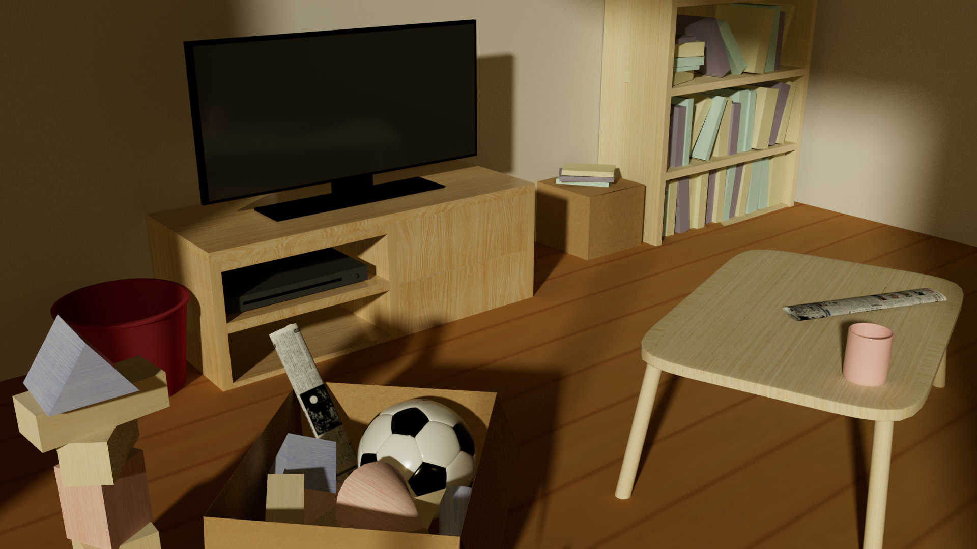 Front Angle of Youtsuba's Living Room