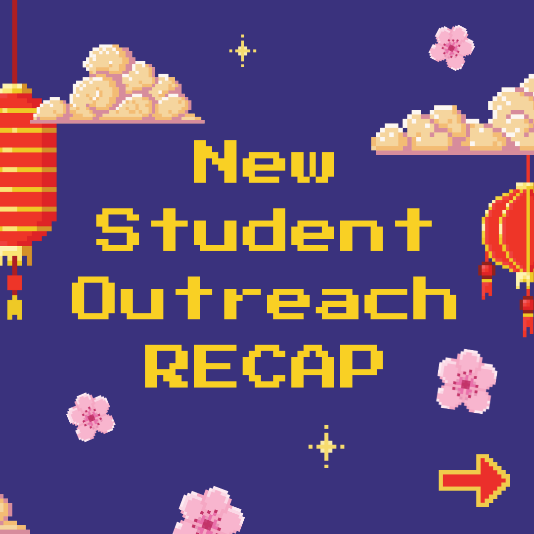 New Student Outreach Recap Graphic