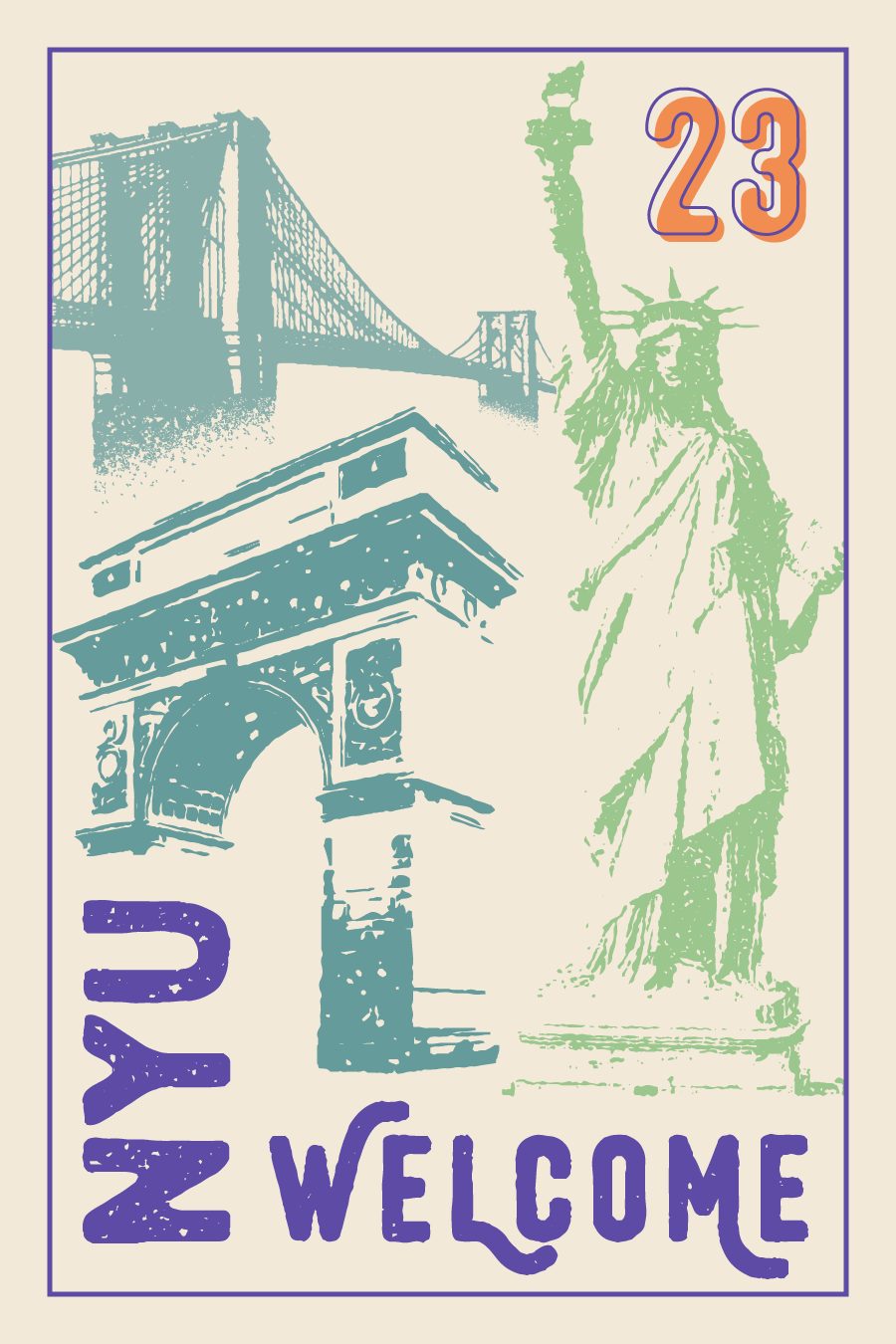 NYU Welcome 2023 Logo