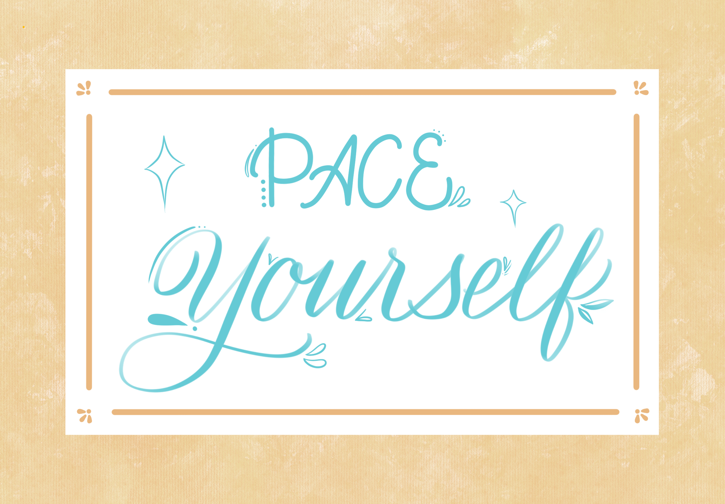 Pace Yourself